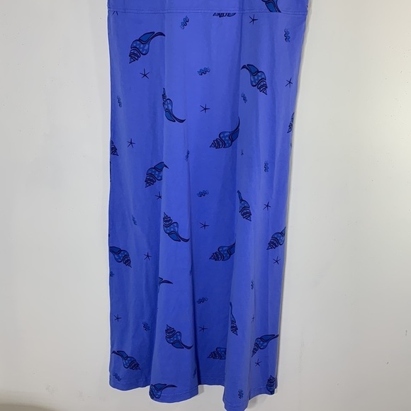 NWT. Zip Code Medium Cotton Sea Shell Print Maxi Dress. - Picture 8 of 8